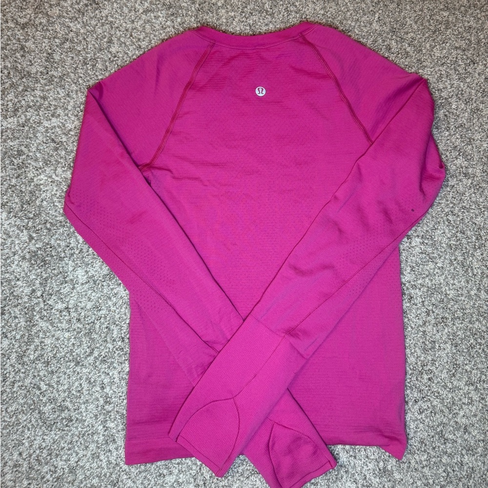 lululemon athletica Magenta Long Sleeve Top